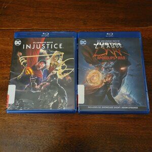 Lot of 2 DC Animated Universe Blu-Rays Justice League Dark and Injustice